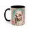 Miniatura: Shabby Chic Virgin Mary Coffee Mug Pastel Art Mug Pink Roses Catholic Faith Gift