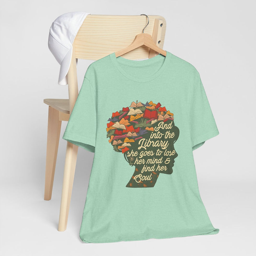 Thumbnail: Spiritual Artistic T-Shirt Inspirational Reading for the Soul Themed Art Tee 