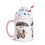 Miniatura: Artistic Coffee Mug Cycopath Ghost riding a Bike Sarcastic Gifts