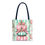 Thumbnail: Artistic Shabby Autumn Tote Bag Pink Mint Pumpkins Trendy Fall Expressive Gift