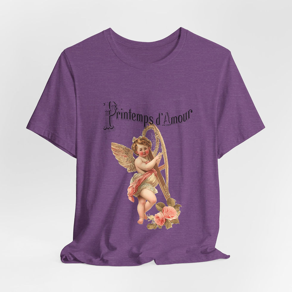 Thumbnail: Vintage Cherub T-Shirt Shabby French Isn't it Love Artistic Cupid Gift Romance