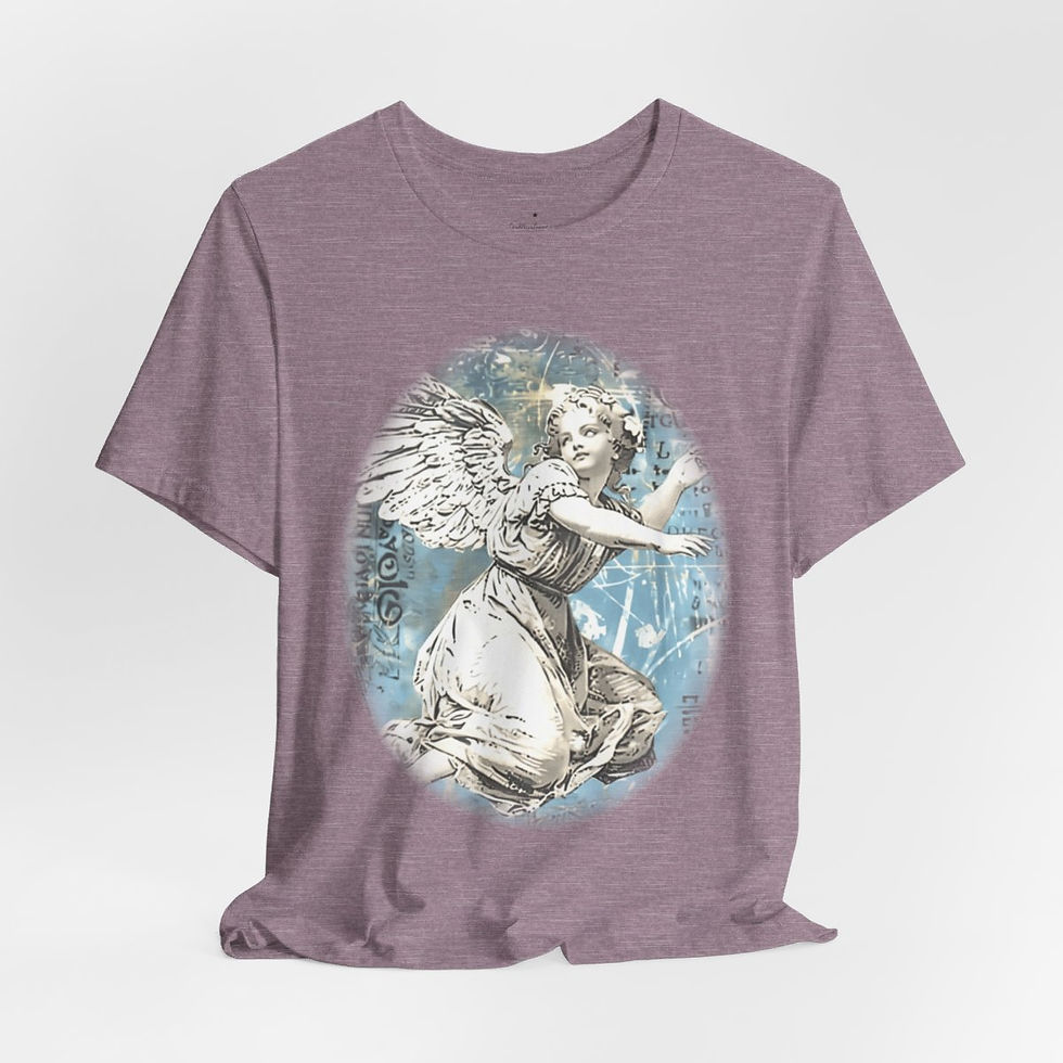 Thumbnail: Pastel French Shabby T-Shirt Vintage Cherub Angel Apparel Chic Artistic Gifts