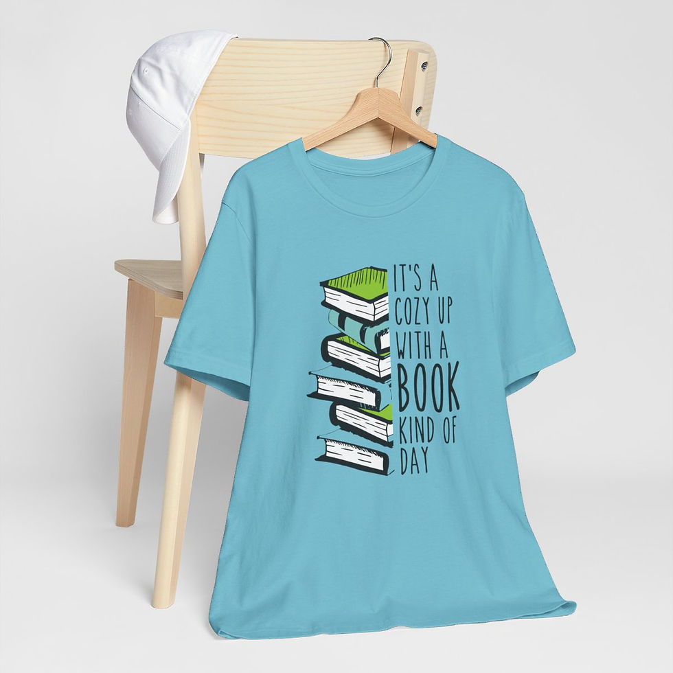 Thumbnail: Reading Lover T-Shirt Cozy Up with a Book Kinda Day Expressive Apparel Fun Gift