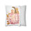 Thumbnail: Artistic Autumn Square Pillow cover Pink Pumpkin Throw Pillow case