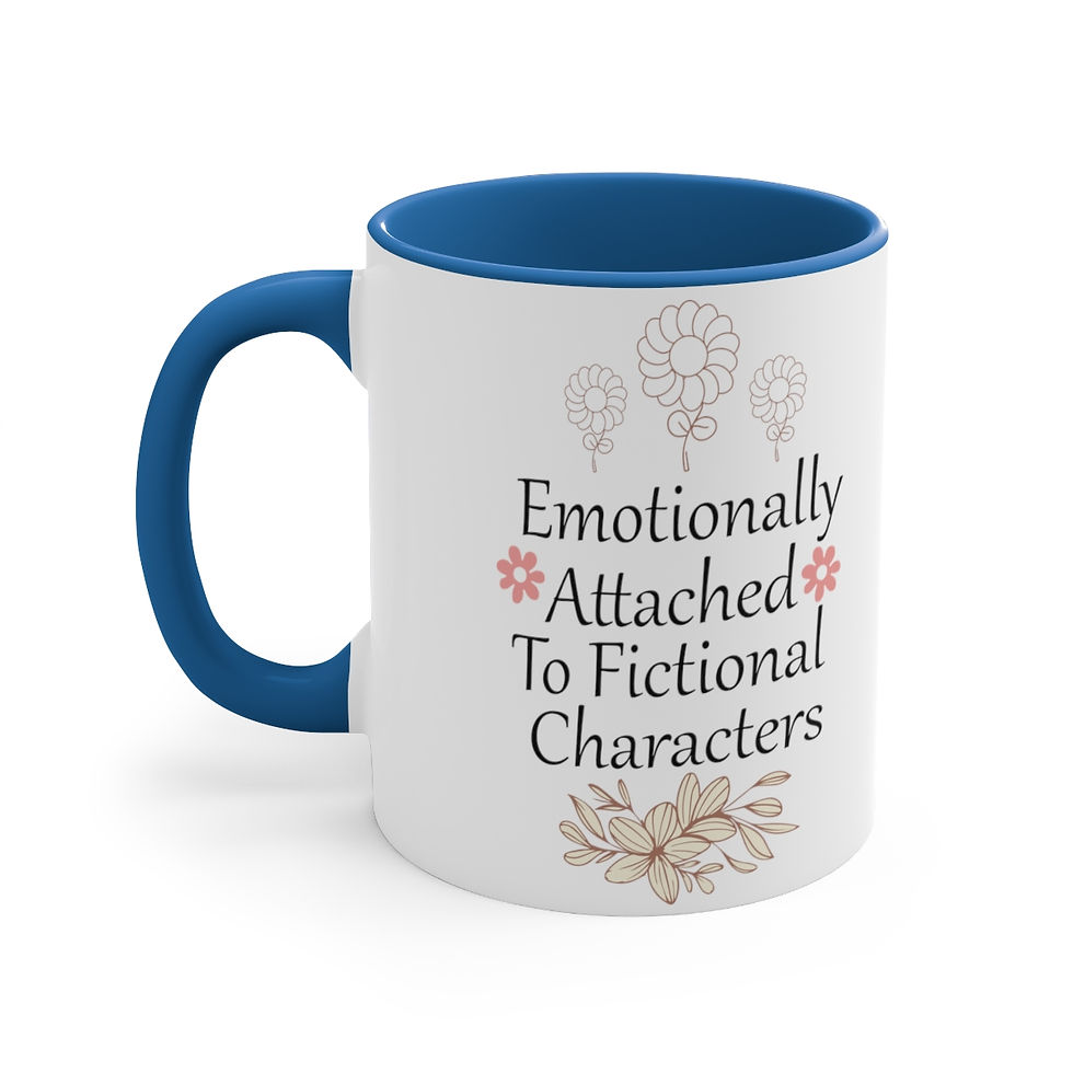 Thumbnail: Book Lover Coffee Mug Emotionally Attached to Fictional Characters Reading Theme