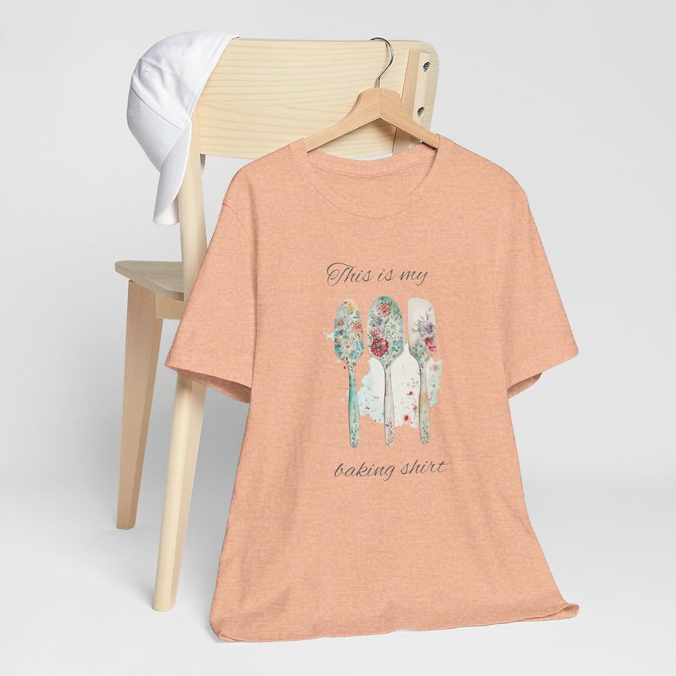Thumbnail: Artistic T-Shirt This is my Baking Shirt Shabby Retro Baking Theme Tee 