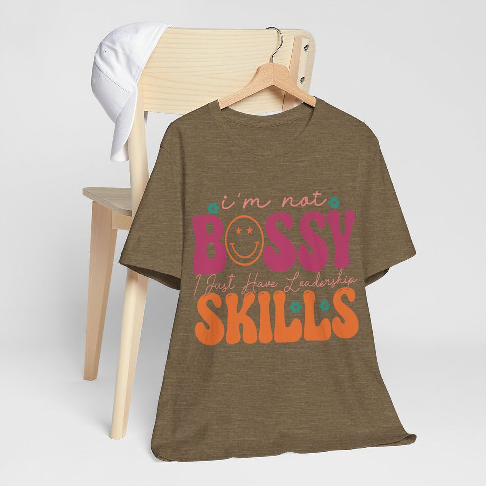Thumbnail: Sarcastic T-Shirt Bossy Girl Theme Retro Art Tee Fun Expressive Gifts