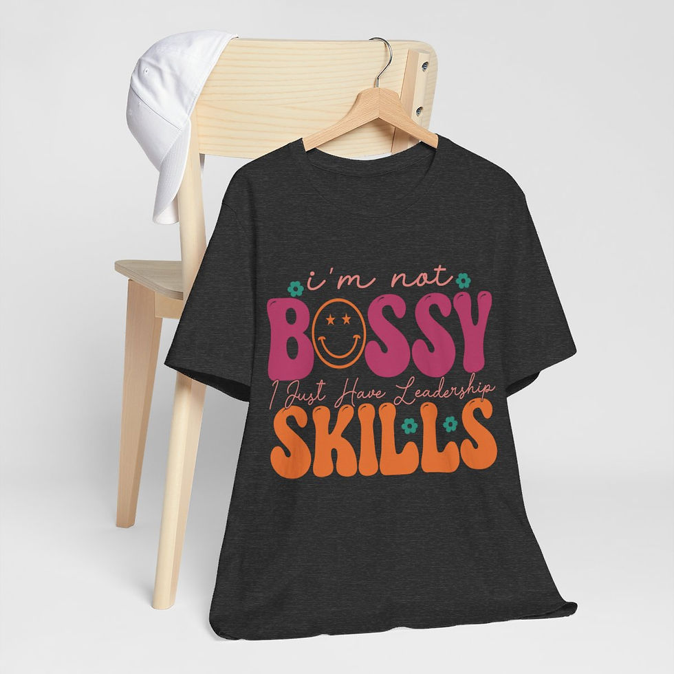 Thumbnail: Sarcastic T-Shirt Bossy Girl Theme Retro Art Tee Fun Expressive Gifts