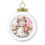 Miniatura: Shabby Pink Snowman Christmas Ornament Christmas Decor