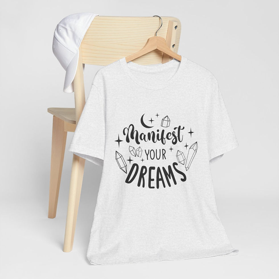 Thumbnail: Metaphysical T-Shirt Manifest Your Dreams Art Tee Expressive New Age Gifts