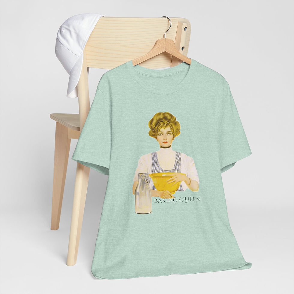 Thumbnail: Artistic Baking Queen T-Shirt Retro Woman Wearable Vintage Art Coles Phillips