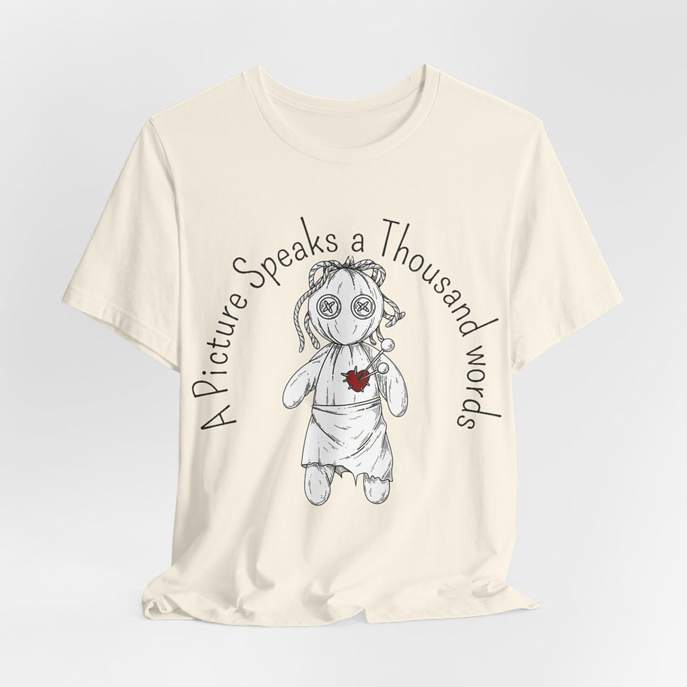 Thumbnail: Sarcastic T-Shirt A Picture Speaks A Thousand Words Voodoo Doll Funny gift