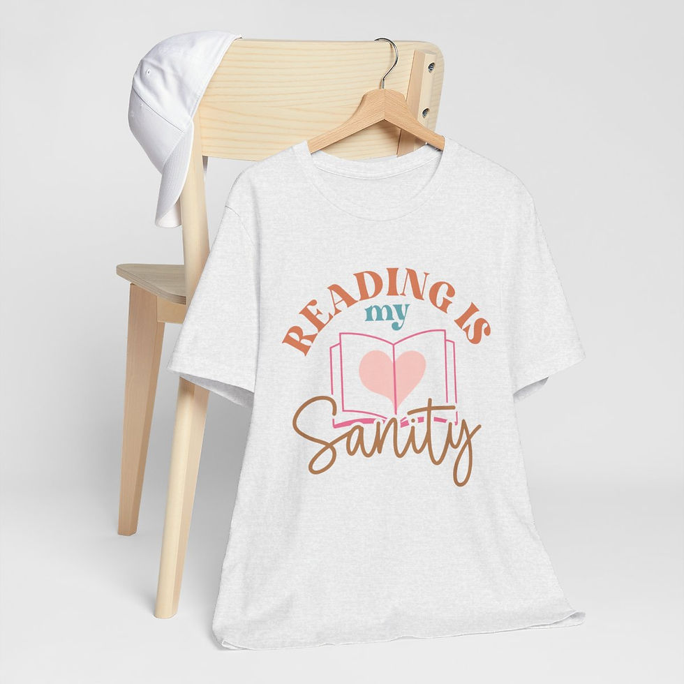 Thumbnail: Book Lover T-Shirt Reading is My Sanity Expressive Apparel Thoughtful Gifts