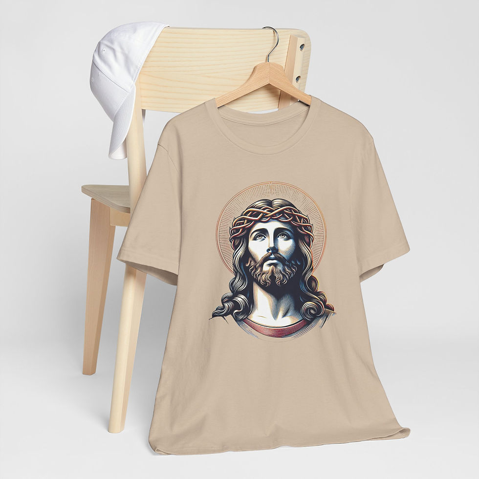 Thumbnail: Artistic T-Shirt Ecce Home Jesus Crown of Thorns Religious Tee Catholic Faith
