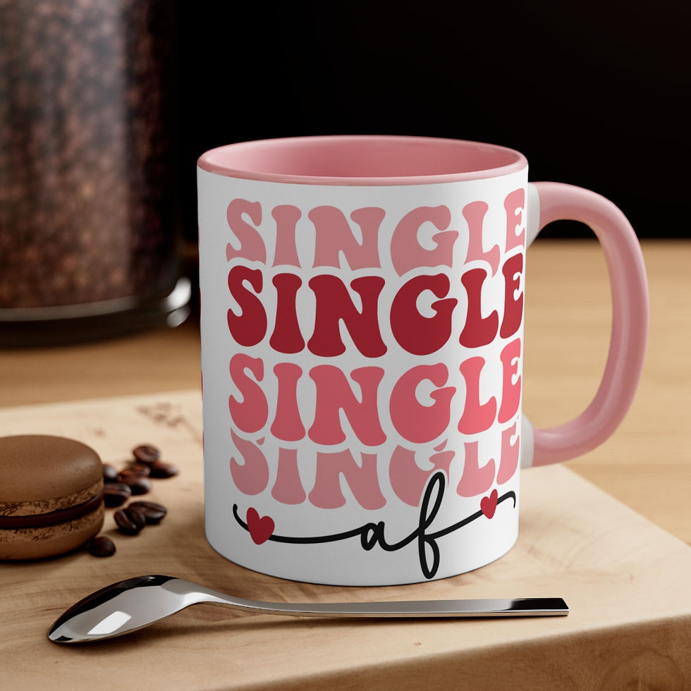 Thumbnail: Sarcastic Love Theme Coffee Mug Single AF mug Trendy gifts