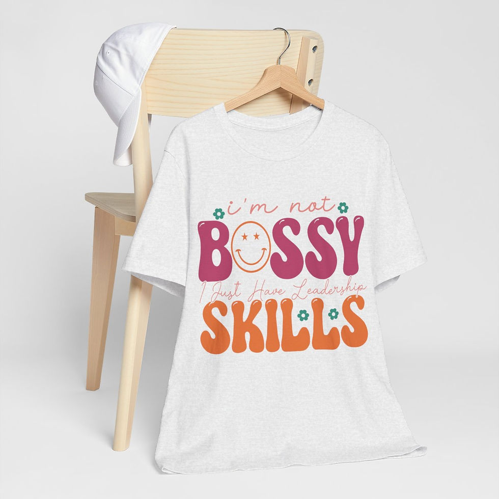 Thumbnail: Sarcastic T-Shirt Bossy Girl Theme Retro Art Tee Fun Expressive Gifts