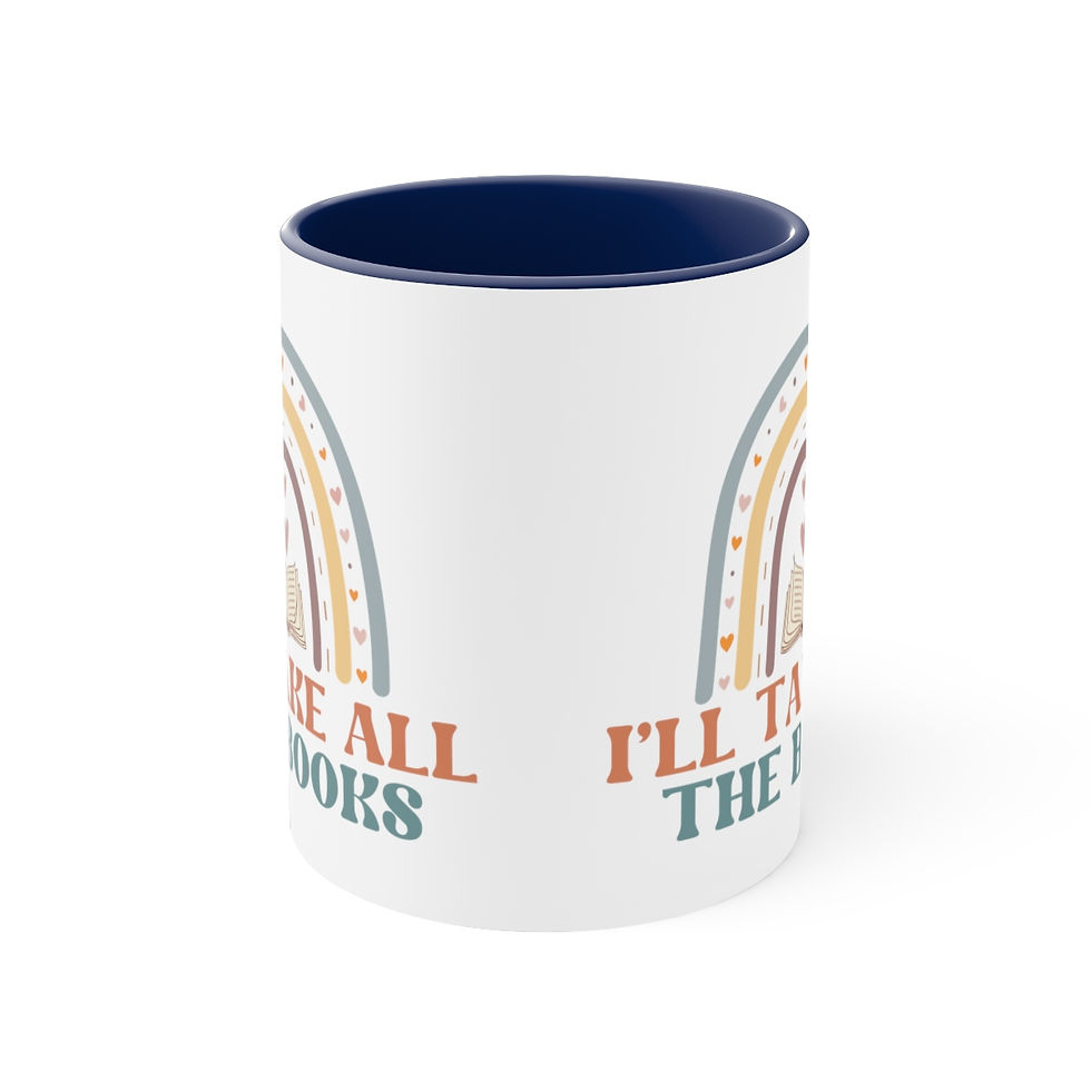 Thumbnail: Book Lover Coffee Mug I'll Take All the Books Reading Theme Thoughtful Gifts