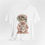 Miniatura: Victorian Cat Art T-Shirt Shabby Mint & Pink Hat Roses Artistic Cat Lover Gift