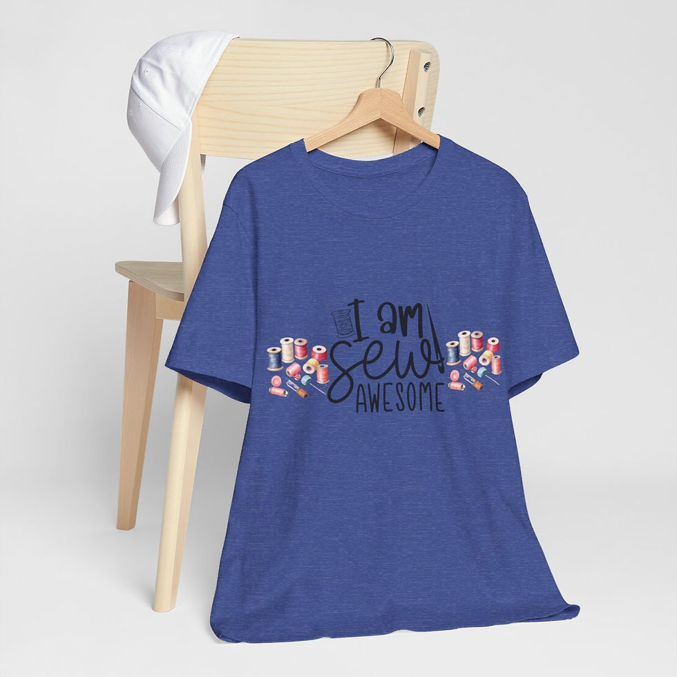 Thumbnail: Artistic Sewing T-Shirts I Am Sew Awesome Expressive Apparel Thoughtful Gifts