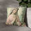 Miniatura: Shabby Virgin Mary Throw Pillow cover Pink Green Distressed Art Faith Home Decor