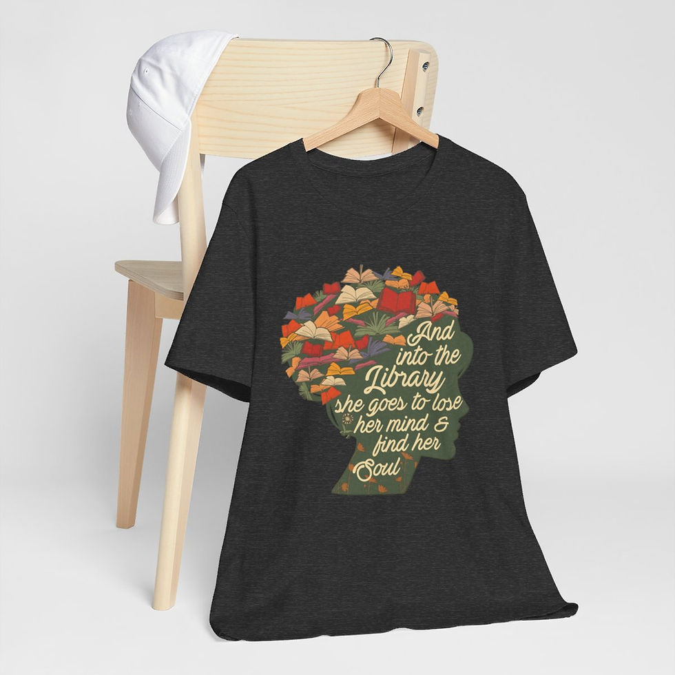Thumbnail: Spiritual Artistic T-Shirt Inspirational Reading for the Soul Themed Art Tee 