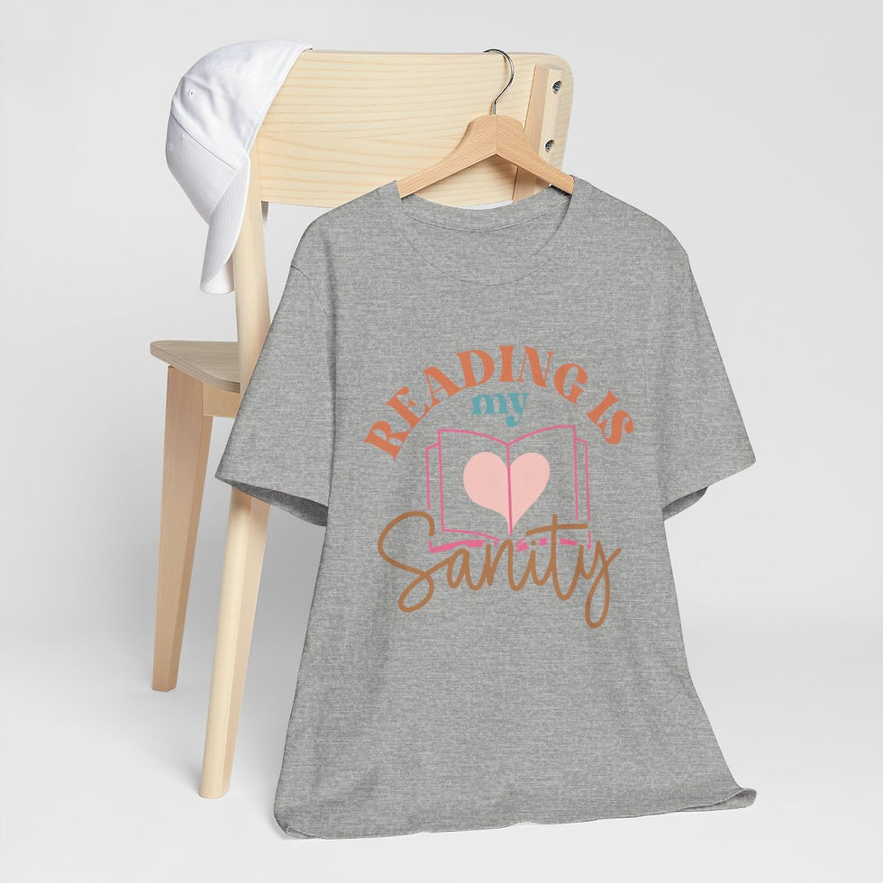Thumbnail: Book Lover T-Shirt Reading is My Sanity Expressive Apparel Thoughtful Gifts