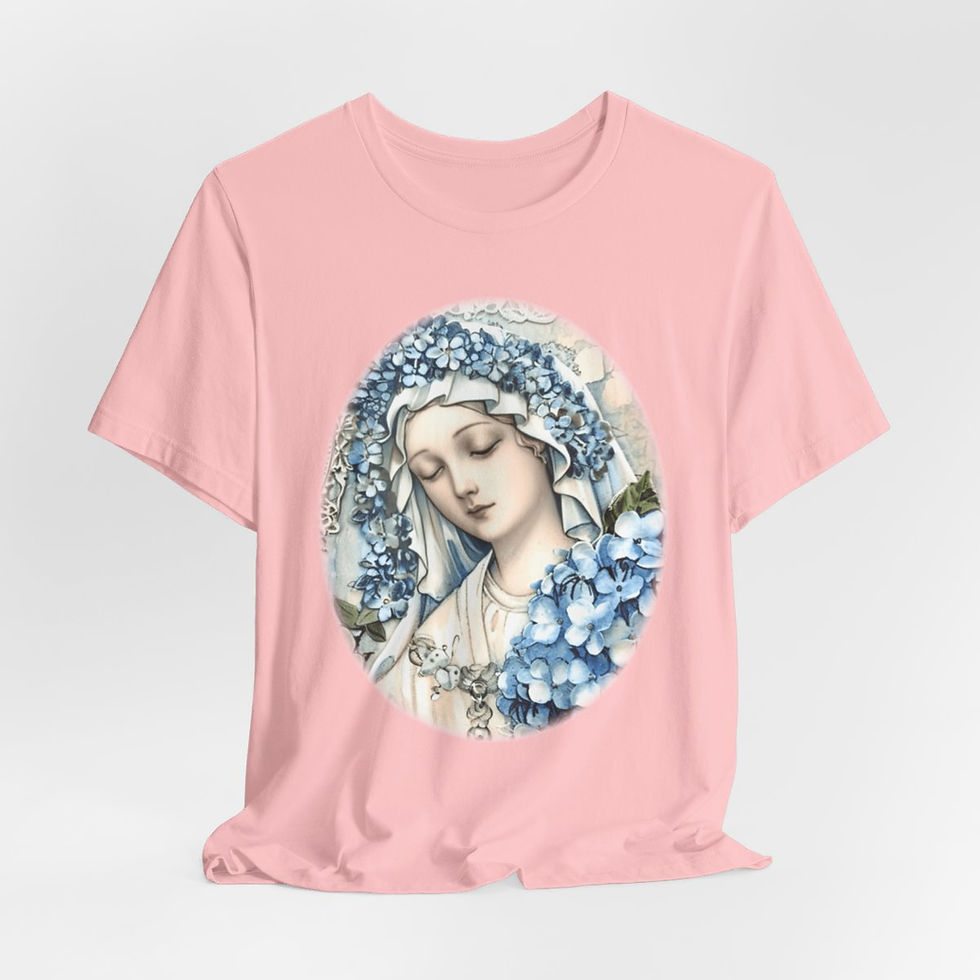 Thumbnail: Artistic T-Shirt Virgin Mary Madonna Religious Wearable Art Tee Catholic Gifts