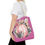 Thumbnail: Pastel Pumpkins Fall Tote Bag Shabby Leopard & Pink Autumn Lover Expressive Gift