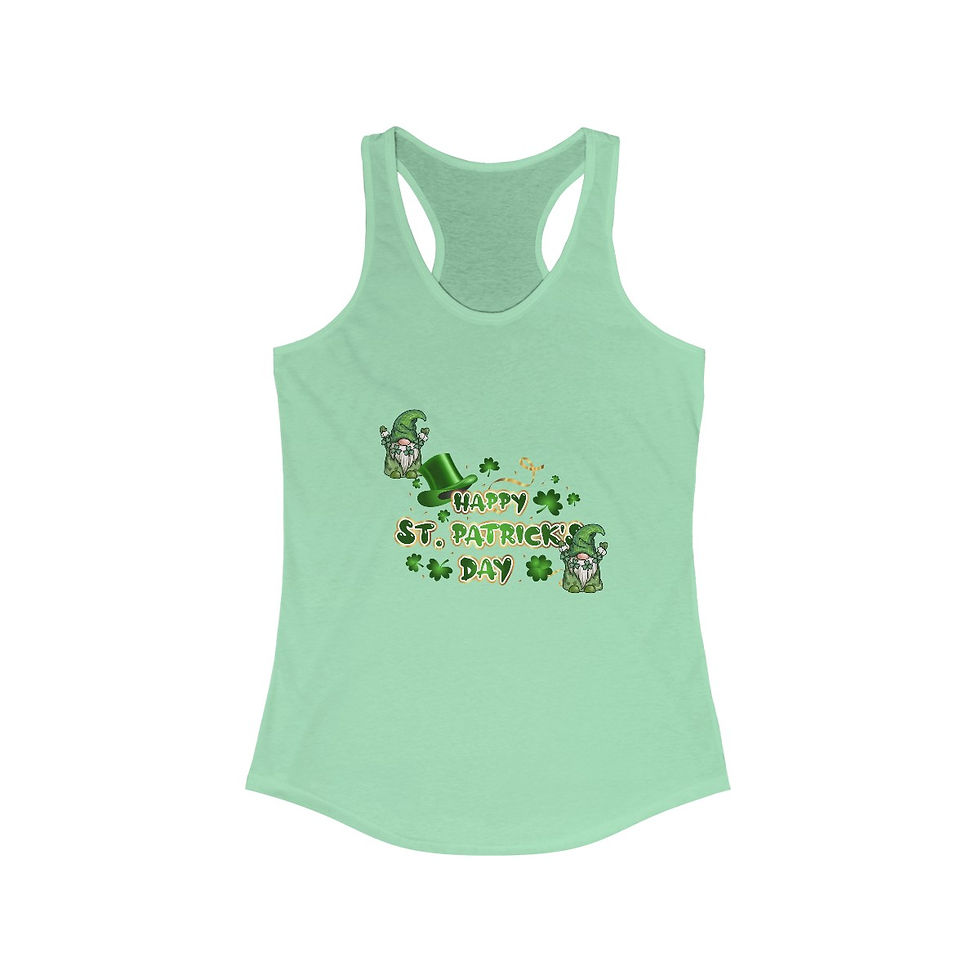 Thumbnail: St. Patrick's Day Wearable Art Tank Top Artistic Apparel Slim Fit Fun Irish Tee
