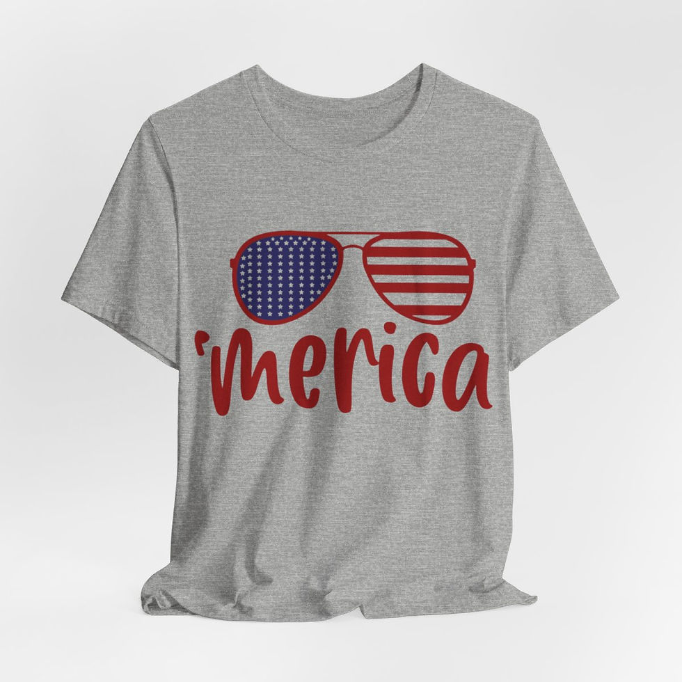 Thumbnail: Patriotic T-Shirts Sunglasses 'merica Tee Summer Gifts