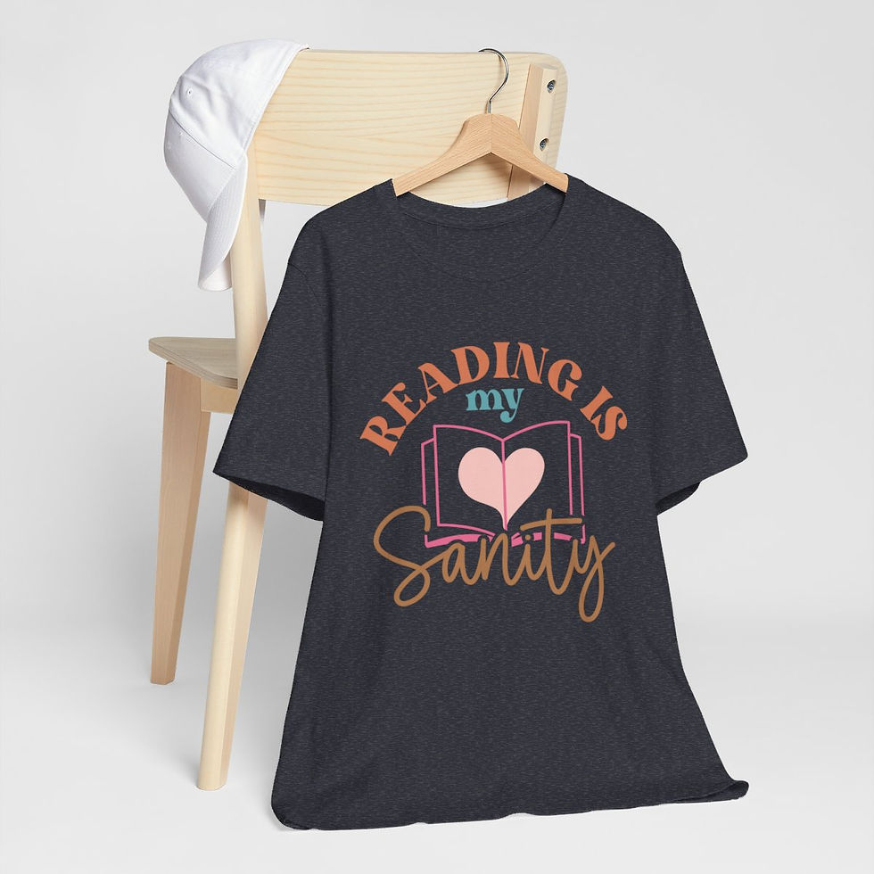 Thumbnail: Book Lover T-Shirt Reading is My Sanity Expressive Apparel Thoughtful Gifts