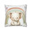 Miniatura: Artistic Nursery Décor Throw Pillow Cover Cute Elephant Rainbow and Stars