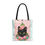 Thumbnail: Artistic Black Cat Tote Bag Witchy Shabby Mystical Halloween Expressive Gift