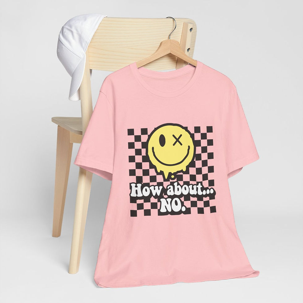 Thumbnail: Sarcastic T-Shirt How About...No Retro Art Apparel Trendy Artistic Gifts