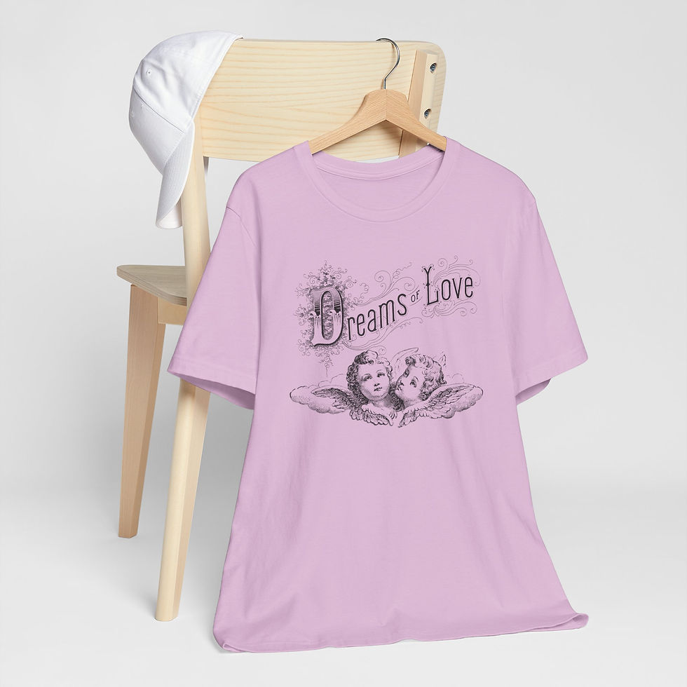 Thumbnail: Antique French Cherub T-Shirt Angel Dreams of Love Artistic Gift Romantic Tee