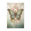 Miniatura: Watercolor Butterfly Canvas Art Shabby Pink Roses Artwork Pastel Wall Decor 