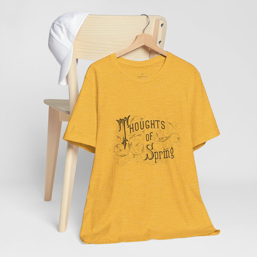 Thumbnail: Artistic T-Shirt Thoughts of Spring Graphic Art Tee