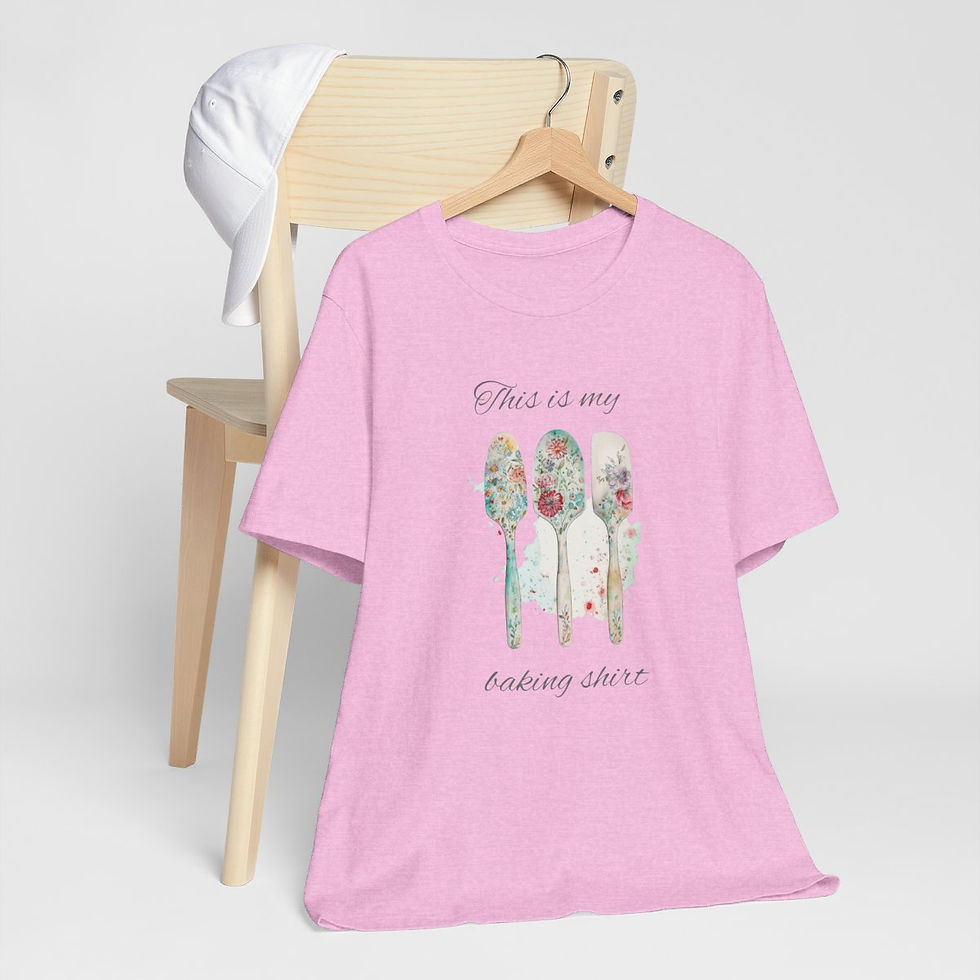 Thumbnail: Artistic T-Shirt This is my Baking Shirt Shabby Retro Baking Theme Tee 