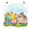 Thumbnail: Shabby Art Print Easter Bunny Rabbit Floral Eggs Daisies Cottage Spring Decor