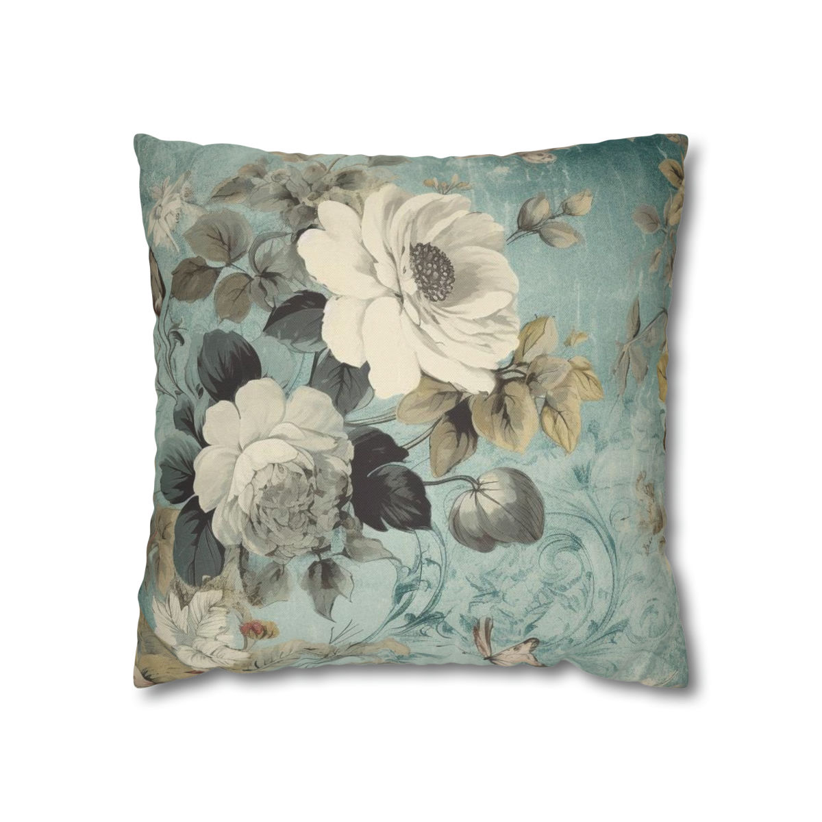 French Country Throw Pillow cover Shabby Chic Vintage Floral Home Decor