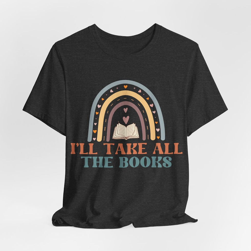 Thumbnail: Book Lover T-Shirt I'll Take All the Books Expressive Apparel Thoughtful Gifts