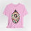 Thumbnail: Halloween T-Shirt Shabby Skeleton Zombie Pink Roses Art Tee Trendy Apparel Gift