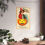 Thumbnail: Vintage Halloween Art Print Cute Witch Black Cat Halloween Decor Antique Art