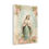 Thumbnail: Shabby Virgin Mary Canvas Art Vintage Green & Pink Roses Pastel Religious Decor