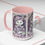 Thumbnail: Artistic Coffee Mug Shabby Victorian Cat in Bonnet 15oz Purple Thoughtful Gift