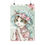 Miniatura: Shabby Victorian Cat Art Print Pastel Kitty Mint Pink Roses Hat Cat Lover Decor