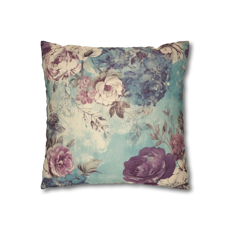 Thumbnail: French Country Throw Pillow cover Shabby Chic Vintage Floral Home Decor 
