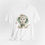 Miniatura: Victorian Cat Art T-Shirt Shabby Mint & Pink Rose Hat Artistic Cat Lover Gift