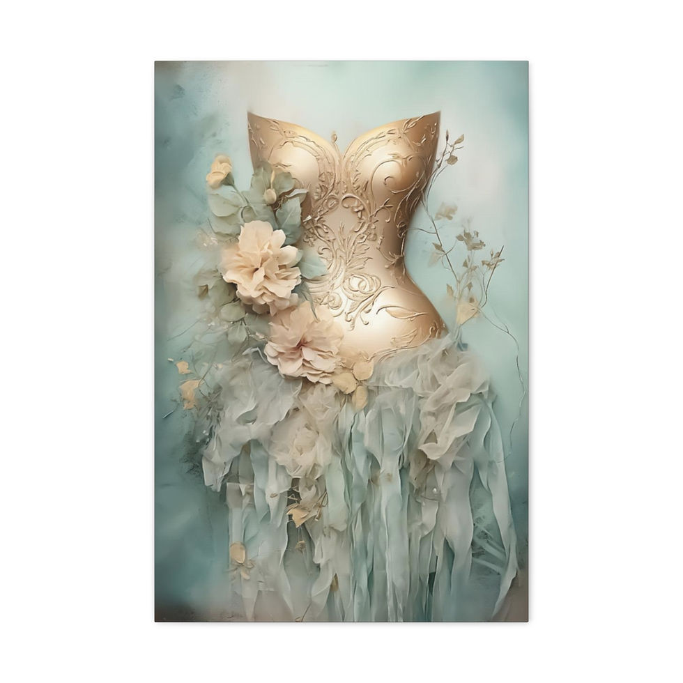 Thumbnail: Shabby Canvas Art Dance Fashion Theme Artwork Artistic Wall Decor 