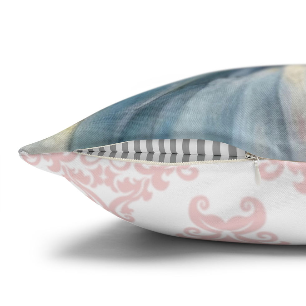 Thumbnail: Shabby Virgin Mary Throw Pillow cover Pink Roses Pastel Art Catholic Faith Decor